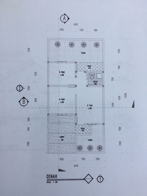 foto denah rumah tipe 36/72 perumahan Bukit Sukasari Residence