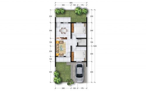 foto denah rumah tipe 45/84 perumahan CITRA BILA SEJAHTERA