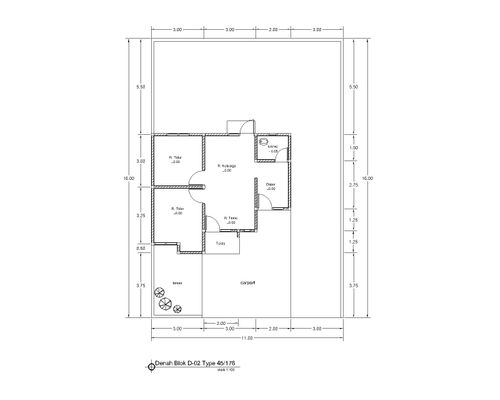 foto denah rumah tipe 45 perumahan PERUMAHAN SAPPHIRE TOWNHOUSE