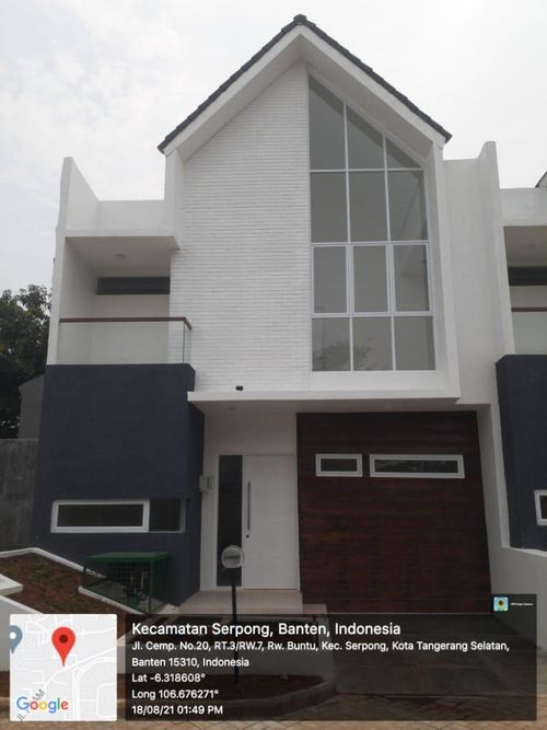 foto tampak rumah tipe 95 perumahan Casa Urbano Serpong