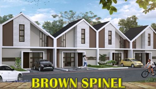 foto tampak rumah tipe Brown Spinel 46/70 perumahan Taman Krakatau - Margatani