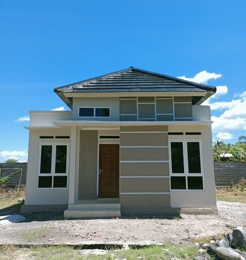 foto tampak rumah tipe 36/84 perumahan Mumtaz Raya Residence