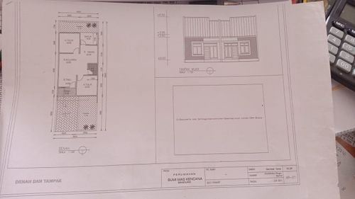 foto denah rumah tipe 52 / 87 perumahan BUMI MAS KENCANA