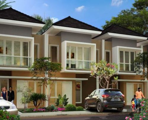foto tampak rumah tipe NUSA DUA perumahan SANUR VALLEY @SERPONG TAHAP 3