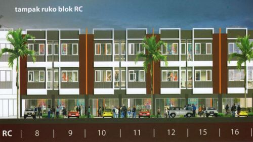foto tampak rumah tipe 162/101 perumahan RUKO SKY BLUSH