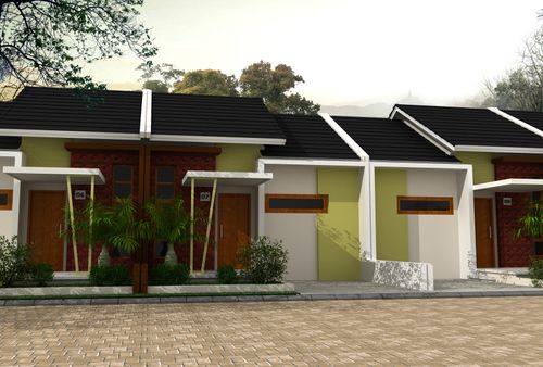 foto tampak rumah tipe 36 perumahan Pesona Prima Griya Cluster Delima