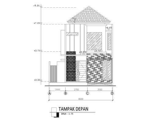 foto tampak rumah tipe Aiyana 73/NS perumahan Kahuripan Terrace