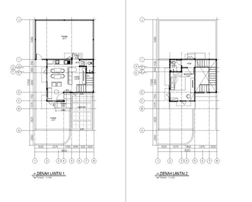 foto denah rumah tipe Iris 64/NS perumahan Kahuripan Terrace