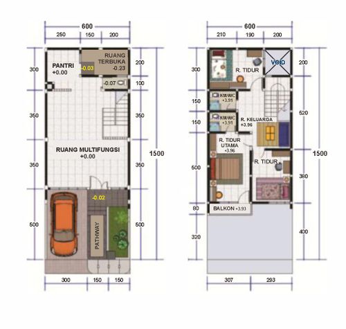 foto denah rumah tipe XPERIO perumahan GKB CENTRO 120
