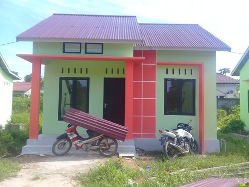 foto tampak rumah tipe 36 perumahan Cahya Permata 3