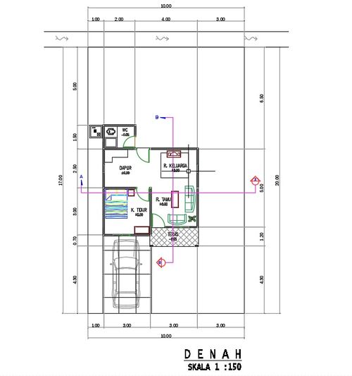 foto denah rumah tipe 36 perumahan Cahya Permata 3