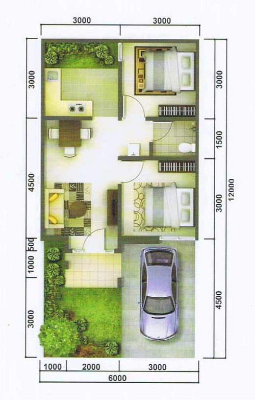foto denah rumah tipe URBANA perumahan ORIANA PERMATA BINTARO JAYA