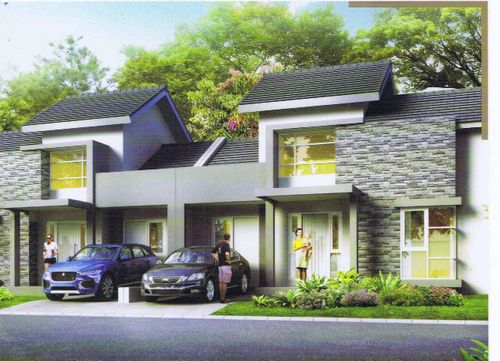 foto tampak rumah tipe OCEANA SUDUT perumahan ORIANA PERMATA BINTARO JAYA