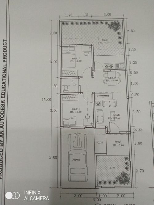 foto denah rumah tipe 45 perumahan Bukit Royal Kencana 2