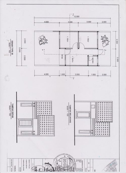 foto denah rumah tipe 45/84 perumahan PERUMAHAN GRAND KRAKATAU RESIDENCE