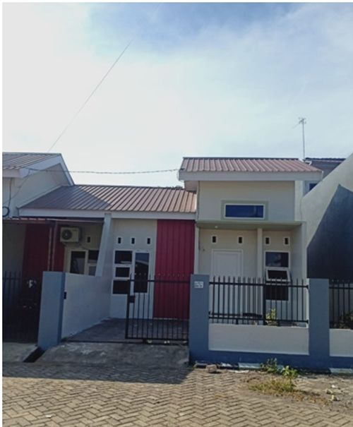foto tampak rumah tipe 45 perumahan NUSA HARAPAN PERMAI