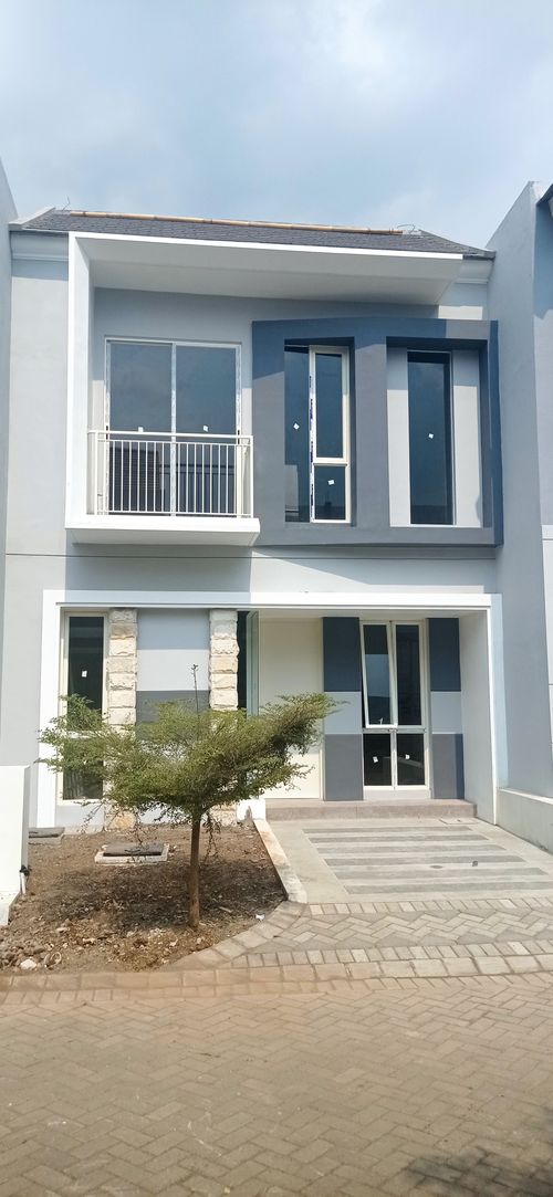 foto tampak rumah tipe Rosemary perumahan GREEN ORCHID RESIDENCE