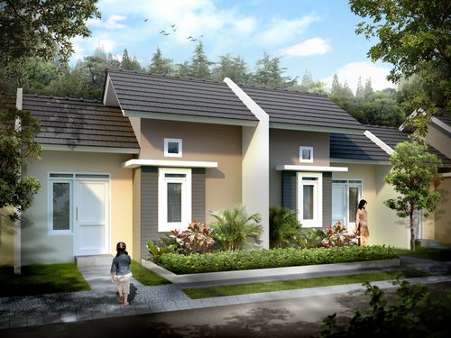 foto tampak rumah tipe Cendana 2 Hoek (140) perumahan CITRAINDAH CITY BUKIT CENDANA