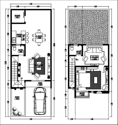 foto denah rumah tipe Rosemary Milenial perumahan GREEN ORCHID RESIDENCE