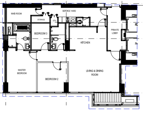 foto denah rumah tipe Fairview 02 perumahan Fairview House & Hillcrest House