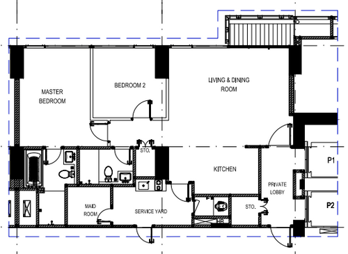 foto denah rumah tipe Fairview 09 perumahan Fairview House & Hillcrest House