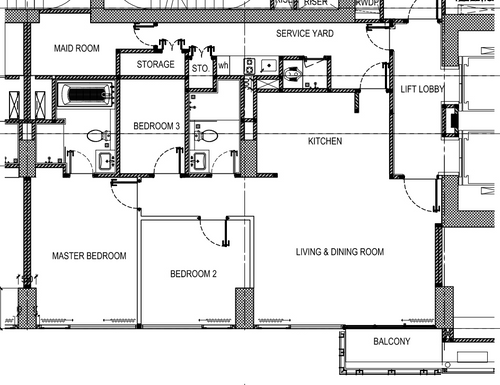 foto denah rumah tipe Hillcrest 02 perumahan Fairview House & Hillcrest House