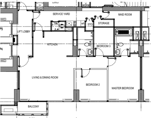 foto denah rumah tipe Hillcrest 03 perumahan Fairview House & Hillcrest House