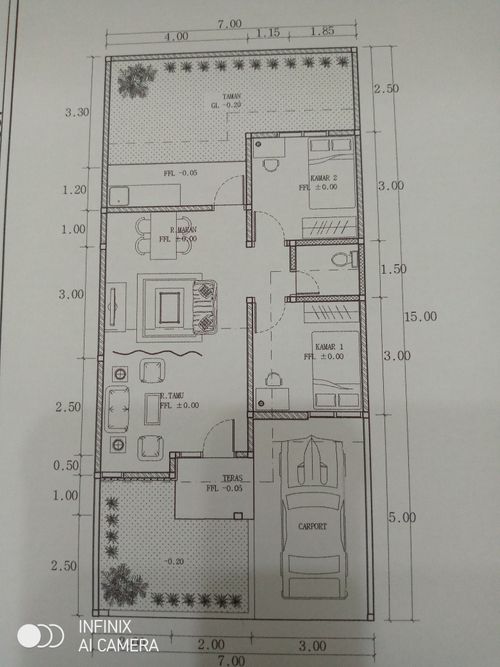 foto denah rumah tipe 56 perumahan Bukit Royal Kencana 2