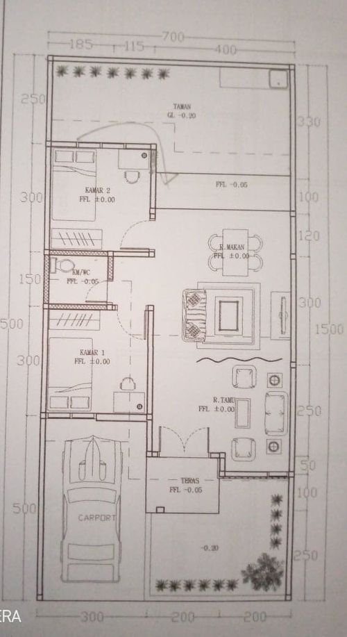 foto denah rumah tipe 56 perumahan Bukit Royal Kencana 2