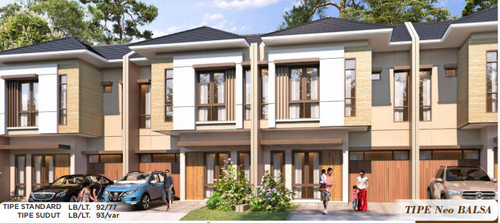 foto tampak rumah tipe NEO BALSA perumahan CITRA ECOPOLIS RAYA - CLUSTER THE TREES