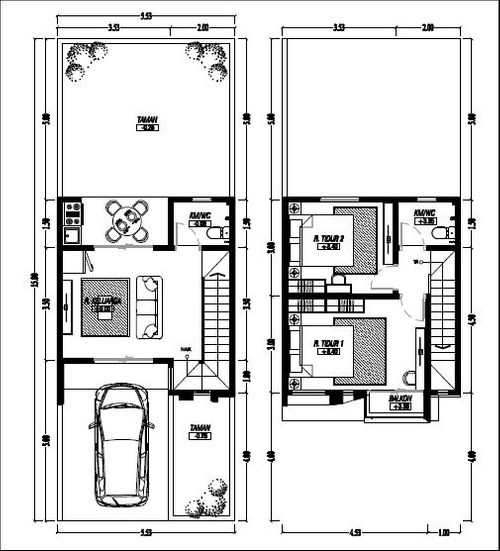 foto denah rumah tipe Rosemary Milenial perumahan GREEN ORCHID RESIDENCE