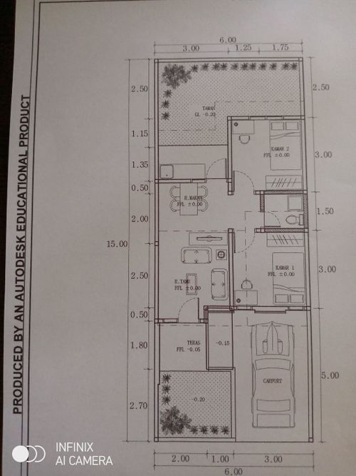 foto denah rumah tipe 45 perumahan Bukit Royal Kencana 2