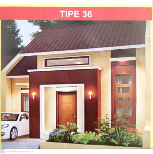 foto tampak rumah tipe 36 perumahan Bangun Rejo Indah