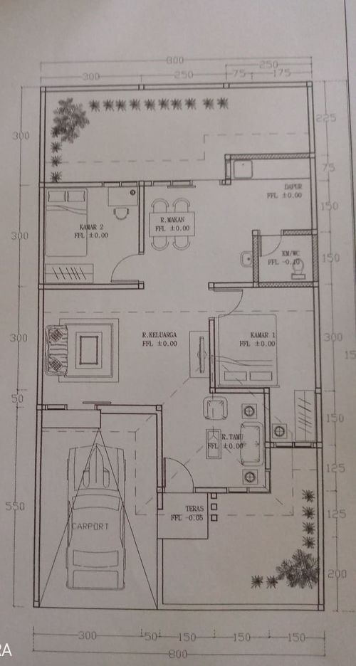 foto denah rumah tipe 66 perumahan Bukit Royal Kencana 2