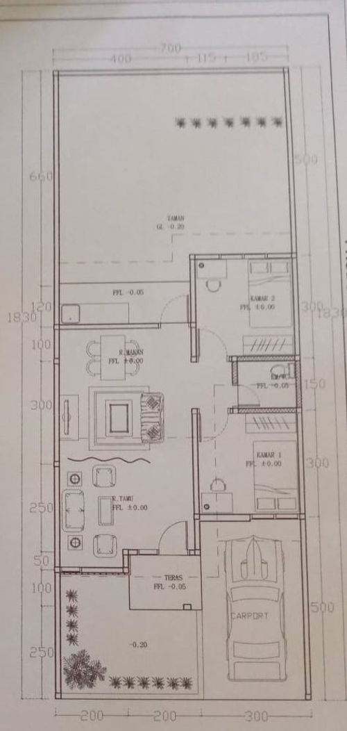foto denah rumah tipe 56 perumahan Bukit Royal Kencana 2