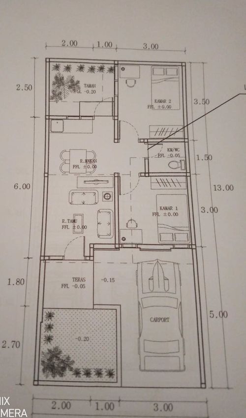 foto denah rumah tipe 45 perumahan Bukit Royal Kencana 2