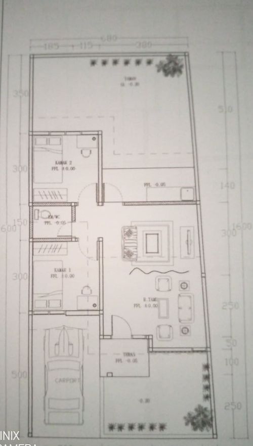 foto denah rumah tipe 56 perumahan Bukit Royal Kencana 2