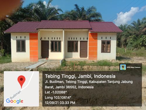 foto tampak rumah tipe 36 perumahan TEBING TINGGI INDAH