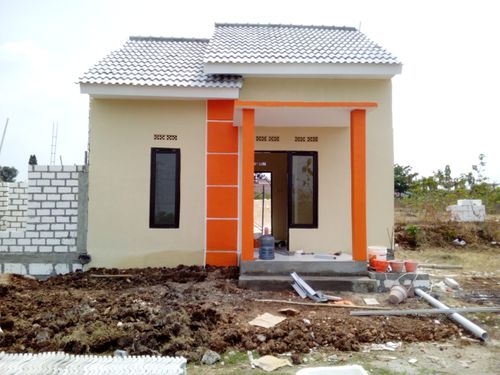 foto tampak rumah tipe 30 perumahan Pandan Arum Residence