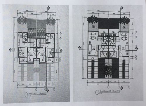 foto denah rumah tipe 65/78 perumahan Green City