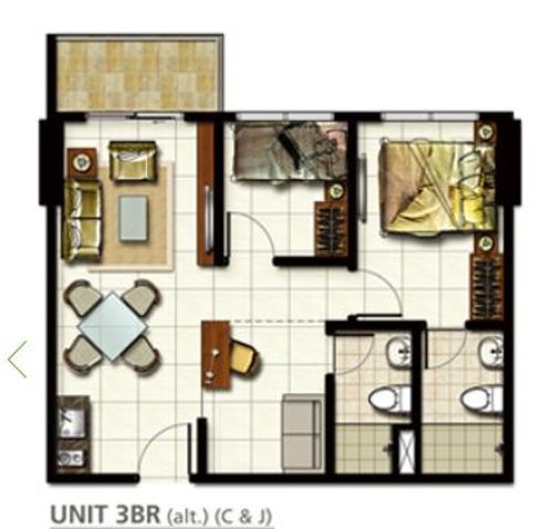 foto denah rumah tipe 3BR perumahan SPRINGHILL TERRACE RESIDENCE