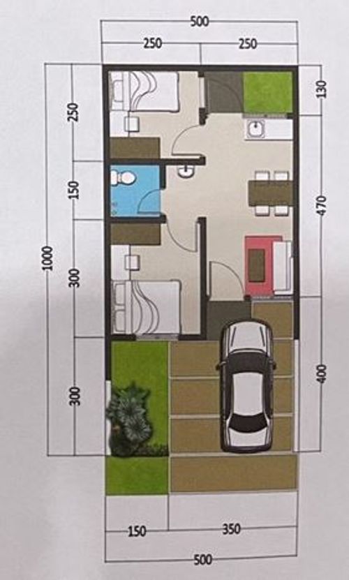 foto denah rumah tipe 31/60 perumahan Royal Sentraland
