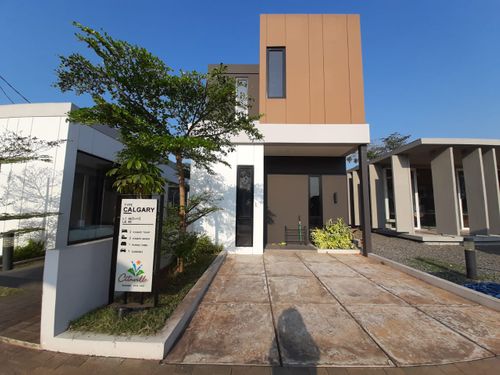 foto tampak rumah tipe CALGARY perumahan CITAVILLE PARUNG PANJANG