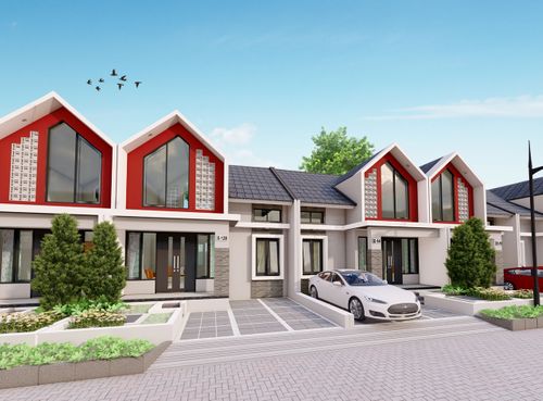 foto tampak rumah tipe Jasmine perumahan Green Oase Residence