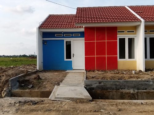 foto tampak rumah tipe 27/60 perumahan GREEN LAVENDER SUKAMEKAR