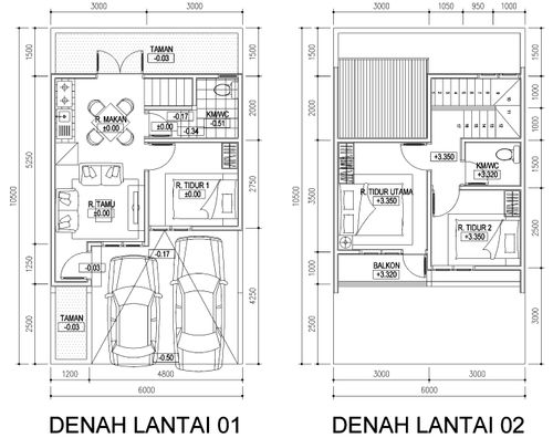 foto denah rumah tipe Amedia perumahan The Amari Bintaro