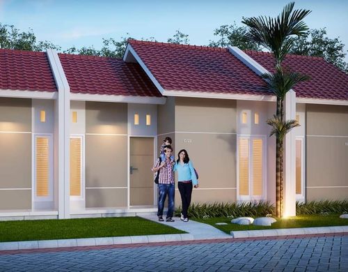 foto tampak rumah tipe 36 perumahan ROYAL NYALARAN 2