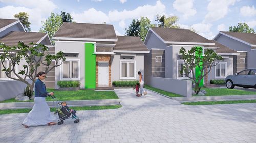 foto tampak rumah tipe ADELIA - 65 perumahan GRIYA MEGAH
