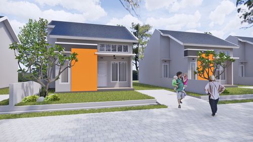 foto tampak rumah tipe HORIZON - 55 perumahan GRIYA MEGAH