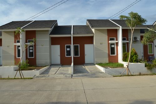 foto tampak rumah tipe ELOK perumahan VICTORIA PERMAI